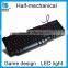 3 LED backlit colors computer keyboard half-mechanical keyboard feel