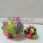 High bounce stress relief ball rubber rainbow weave ball