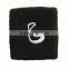 custom embroidered terry cotton wristband
