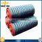 Long Life Low Friction Belting Conveyor Impact Rubber Coated Roller With Ring