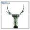 Novelty Lighted Silver Deer Head Wine Bottle Stopper With Custom Cork for Business Gift Home Decoration