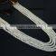 Amazing natural rainbow moonstone Roundle tyre shape Beads 5 strands in 1 necklace