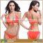 Women's Spandex Nylon Swimsuit Crochet Strappy Bikini Sets In Stock