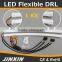 2x 60cm DC 12V DRL LED White Amber Flexible Tube Switchback Headlight Universal Style