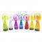 Mini battery operated desktop water spray cooling cool cooler fan for travel