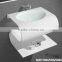 Acrylic solid surface bathroom wash basins and sinks , Stone Resin Wash Basin, wall hung wash basin