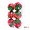 New Arrival super quality 6cm Painted tree pattern christmas plastic ball from manufacturer