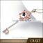 OUXI 2016 Top Quality Korean Design Key Charming Pendant Indian Jewelry Necklaces 11533