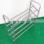 4 Tiers High Quality Steel Shoe Rack with Plastic Parts Grey Powder Coating