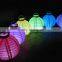 High quality colorful round led hanging paper lantern ,foldable led lantern