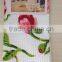 100% cotton Yarn dye waffle tea towel 21s/2*21s/2 40*60cm 60g with flower design printing