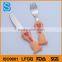 stainless steel cutlery set with Frosted plastic handle