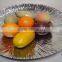 Aluminium Metal Fruit Plate Round Mirror Polish