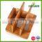 BSCI factory High quality bamboo wood Kitchen napkin holder wholesale