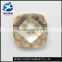 Guangxi 9mm square checkerboard champagne semi precious stone for jewelry/ buyers of raw precious stones