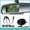 4.3inch auto dimming ak-043lad with bluetooth parking sensor Compass&temp automatically backup camera display