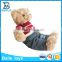 Wholesale plush bear with cloth custom anim toy bear plush