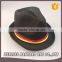 Cheap Short Brim Colorful Ribbon Sun Felt Fedora Hat Summer Beach Sun Straw Hat