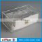 rectangle PMMA tissue box transparent color