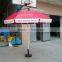 Big size pvc parsol double ribs Stronger Advertising umbrella