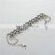 New Jewelry pave Jet stones 925 Sterling silver bracelet for woman Hot sale European Jewelry Anniversary Bracelet BR010