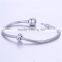Antique Large Hole Inner with Silicon Stopper Silver Spacer Charm Custom Silver Beads