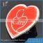 Wholesale fashionable heart shaped pin badges low price on sale