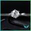 Classical design rings 1ct forever one moissanite diamond 4h sic synthetic moissanite jewelry