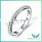 925 Sliver Finger Ring 1Carat 8 Hearts & Arrows Round Cut Moissanite Diamond Wedding Ring