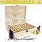 wooden essential oil spice box