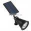 4LED Solar Power Garden Lamp Spot Light Outdoor Lawn Landscape Path Spotlight