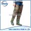 foldable camo semi transparent pvc thigh high boots with soft outsole used as durable rice farming planting working boots