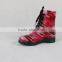 2016 Women Fashion Cheap Martens Plastic PVC Rain Boots With Shoelace