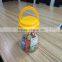 transparent A38 empty pet clear plastic candy jar