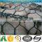 Stone cage for retaining wall water control gabion box