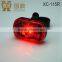 0.5W red LED of bicycle tail light,waterproof structure design,bicycle rear light