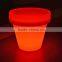 high quality plastic LED Colorful decorative flower pot for wholesale