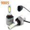 2017 New Arrival Car LED Headlight 9005 9006 C6 COB 36W 6400lm/set(3200lm/bulb) For Harley LED Headlight