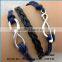 Love letters PU leather hot sale bracelets for couples
