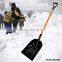 14" Plastic Snow Shovel with Long Metal Handle