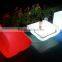 L shape led luminous outdoor garden chair and beach furniture