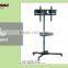 Telescoping Ajustable Shelf Television Display Cart Rotate TV Bracket LCD LED Trolley