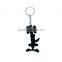 Hot design PVC material rubber souvenir Printing keychain keyring gift