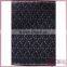 2016 New Arrival Big Navy Flower Lace Embroidery Fabric on Grid Mesh in High Quality