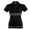 High Quality 100% Cotton Plain Ladies Polo Shirt OEM Blank Long Placket Polo Shirt Small Quantity Clothing Manufacturer
