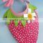 New arrival cute design Hot Sale baby cotton clothes fruit style baby bibs