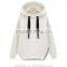 Women 100% Polyester Plain no Design Hoodies With Zipper