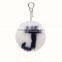 Myfur Customized 26 English Letters Fox Body Fur Made Lady Bag Charm Keychain