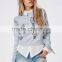 China Wholesale Ice Cream Knitted Sweatshirt Women Crop Hoodies