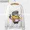 Popular pullover sweatshirt with Minions printing for women
